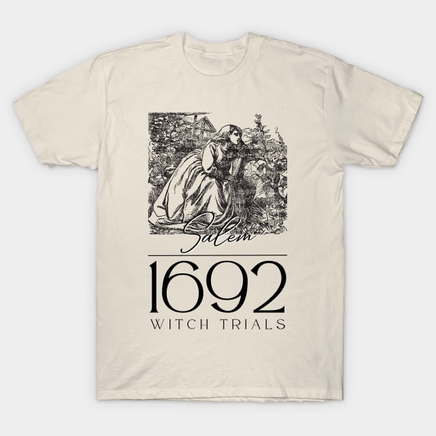 1692 Salem Witch Trials T-Shirt by Golden Eagle Design Studio